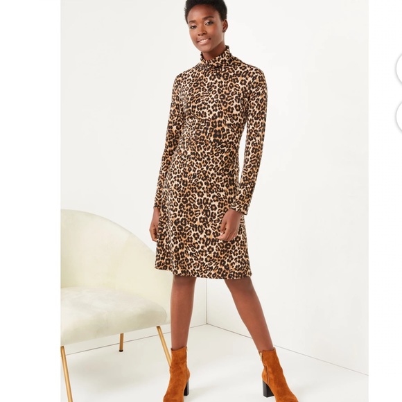 C. Wonder Women's Print Turtleneck Dress with Long Sleeves Size Small - Picture 2 of 5